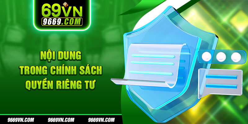 Nội dung trong chính sách quyền riêng tư